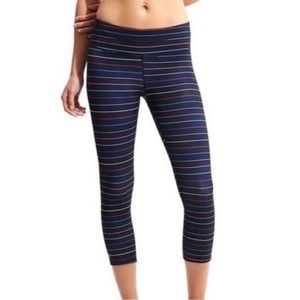 Athleta Rainbow Stripe Sonar Crop